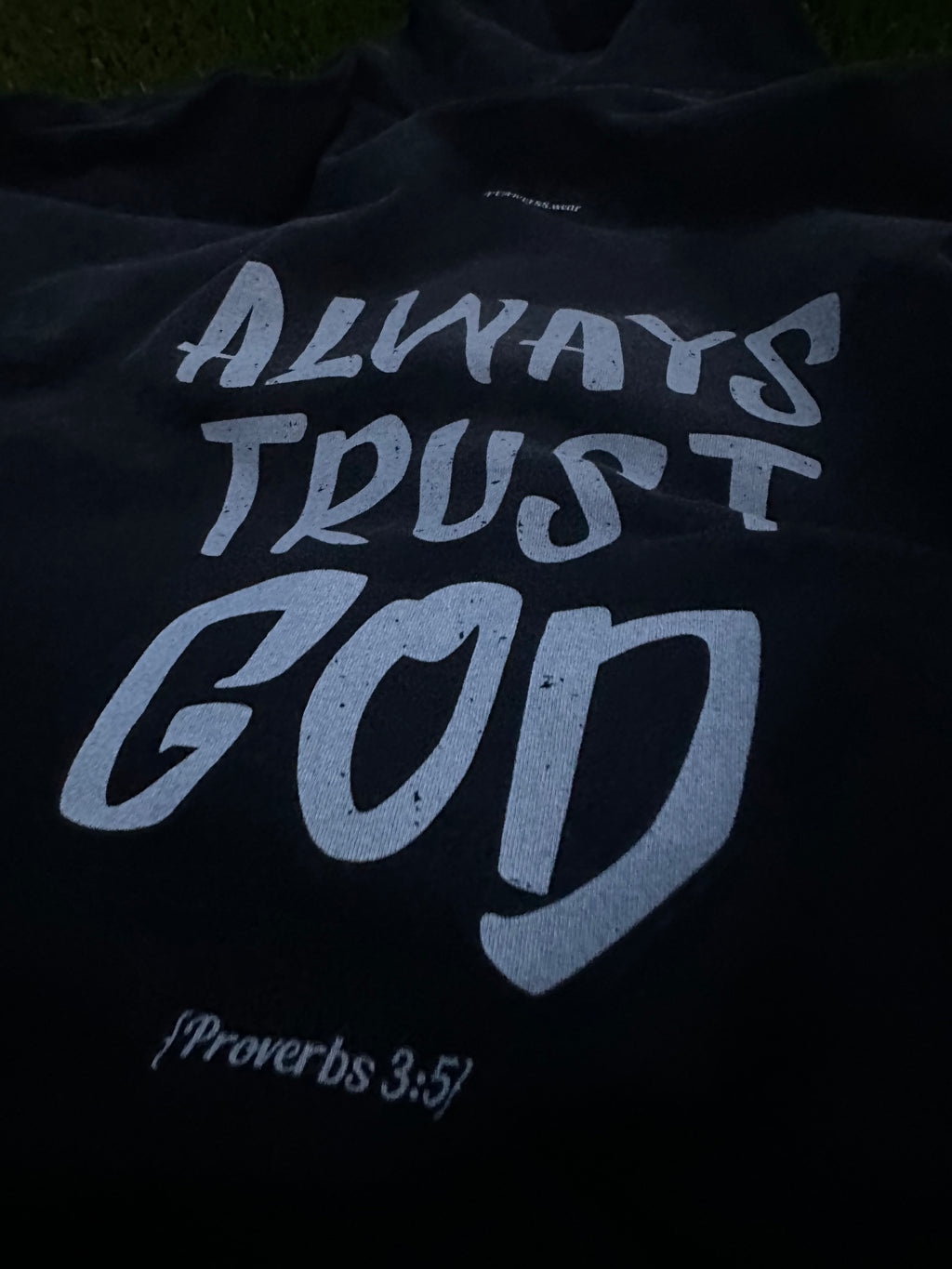 «ALWAYS TRUST GOD» French Terry Hoodie 100%coton