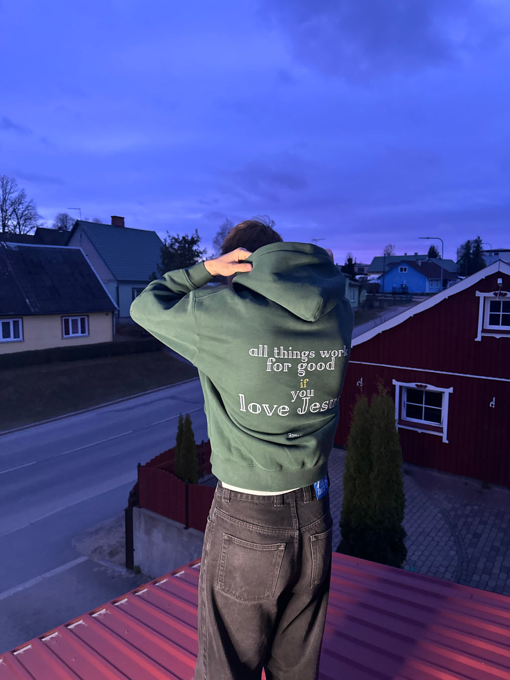 «Romans 8:28»                    Double-Zip Hoodie