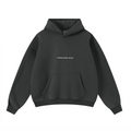 400GSM Unisex Washed Heavyweight Boxy-Fit Hoodie Vintage Dark Grey